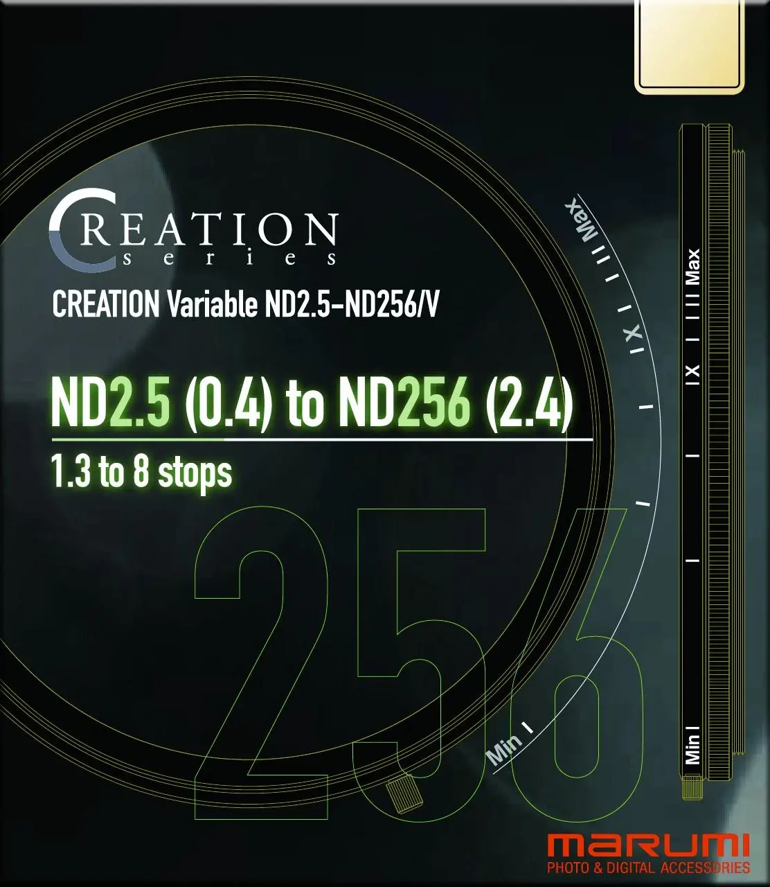 Filtr Marumi Vari ND VIDEO 2.5-256 67mm
