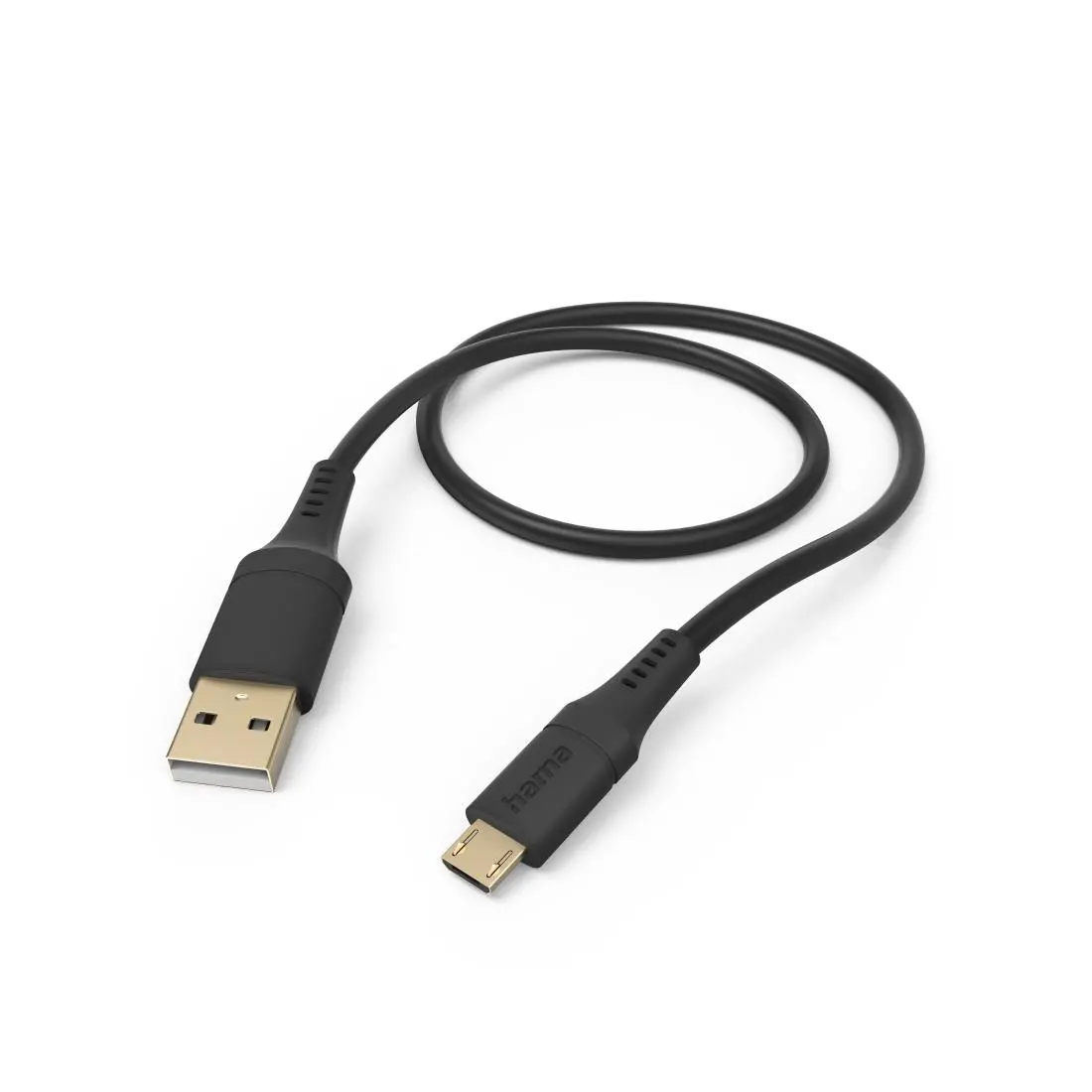 Kabel Hama Flexible USB-A do micro USB 1,5 m Czarny