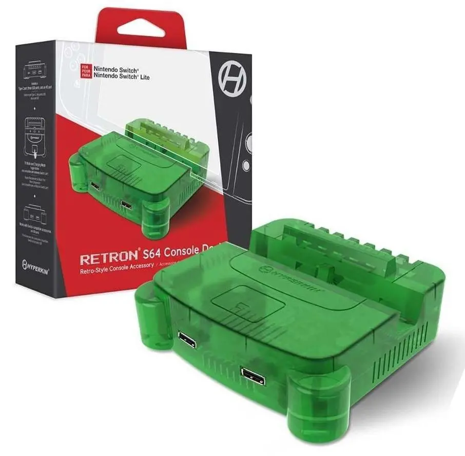 Stacja dokująca Hyperkin RetroN S64 Console Dock Lime Green