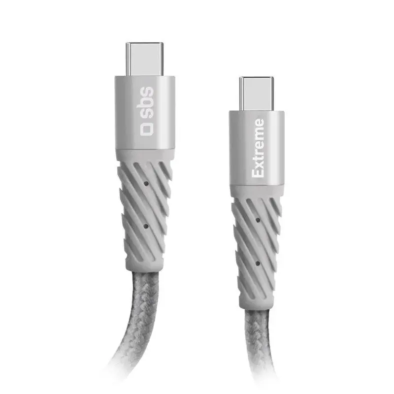 Kabel SBS USB-C do USB-C 1,5m Szary