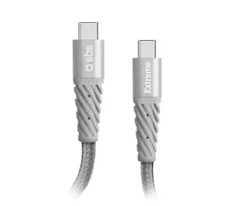 Kabel SBS USB-C do USB-C 1,5m Szary