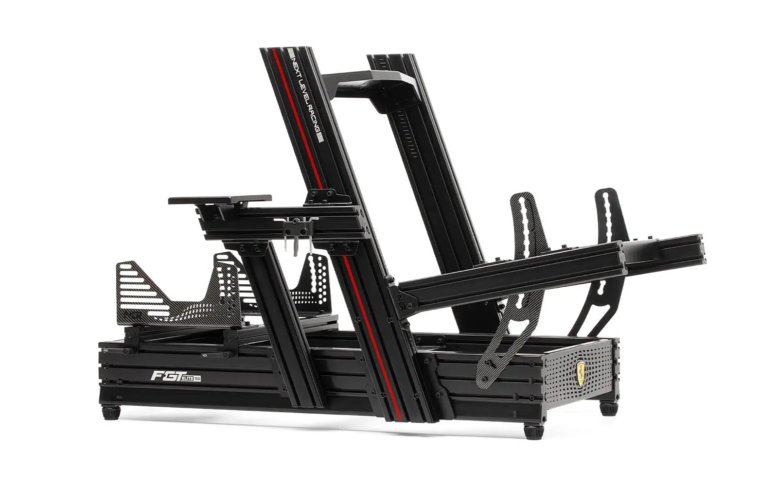 Fotel Next Level Racing NLR-E048  F-GT Elite 160 Scuderia Ferrari Edition Wyścigowy do 150kg Czarny