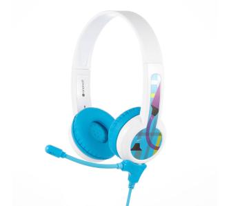 Słuchawki przewodowe z mikrofonem BuddyPhones StudyBuddy (niebieski) dla dzieci Nauszne Niebieski