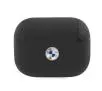 Etui na słuchawki BMW Geniune Leather Silver Logo BMAPSSLBK do AirPods Pro Czarny