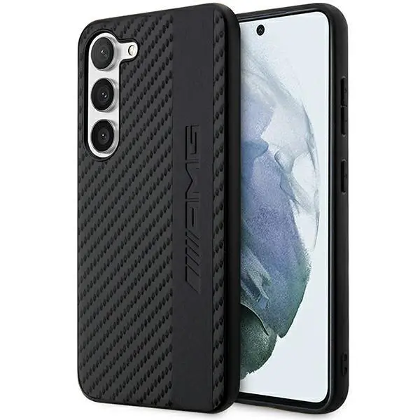 Etui Mercedes-Benz Carbon Stripe&Embossed AMHCS23SBLSCA do Samsung Galaxy S23