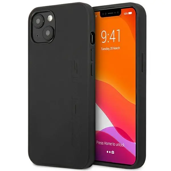 Mercedes-Benz Leather Hot Stamped AMHCP14MDOLBK do iPhone 14 Plus