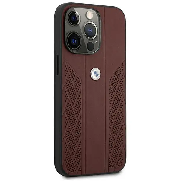 Etui BMW Leather Curve Perforate BMHCP13XRSPPR do iPhone 13 Pro Max