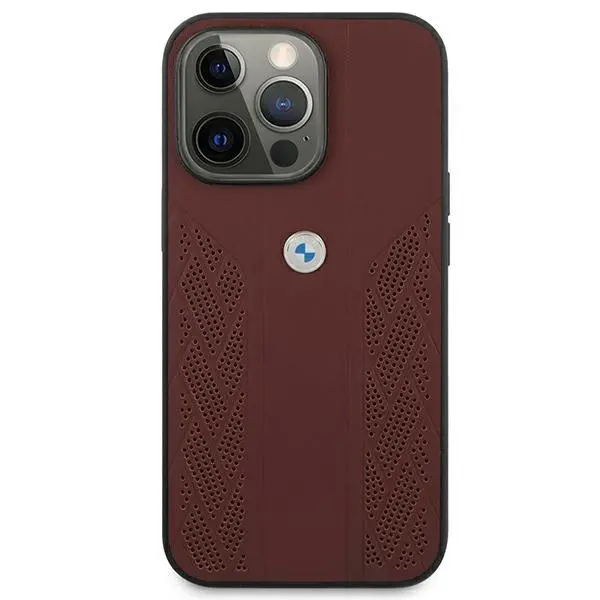 Etui BMW Leather Curve Perforate BMHCP13XRSPPR do iPhone 13 Pro Max