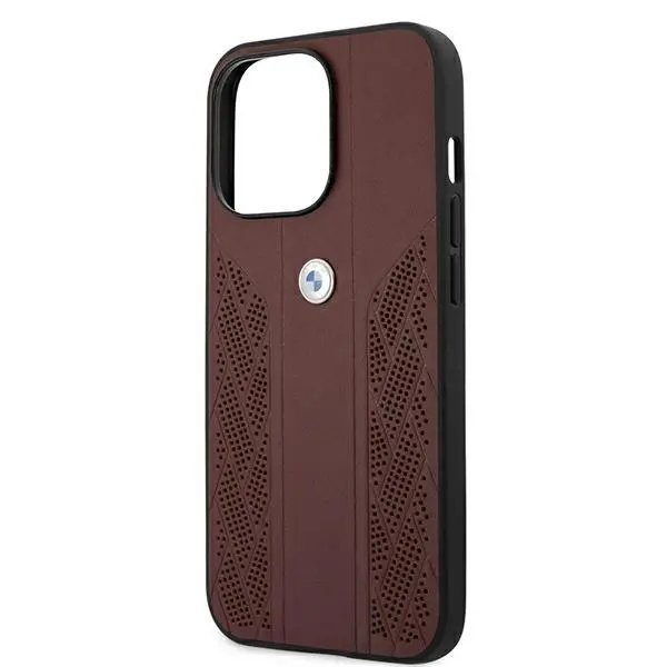 Etui BMW Leather Curve Perforate BMHCP13XRSPPR do iPhone 13 Pro Max