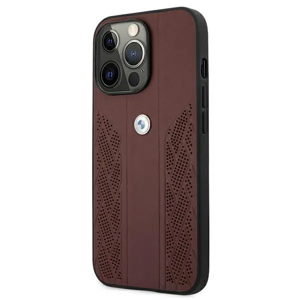 Etui BMW Leather Curve Perforate BMHCP13XRSPPR do iPhone 13 Pro Max