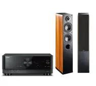 Yamaha MusicCast RX-V4A Czarny, Indiana Line Nota 550 X Orzech