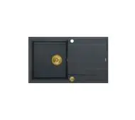 Quadron HCQE8650U8_PVDG1 P2O Evan 111 Granitowy Czarny metalik/Złoty