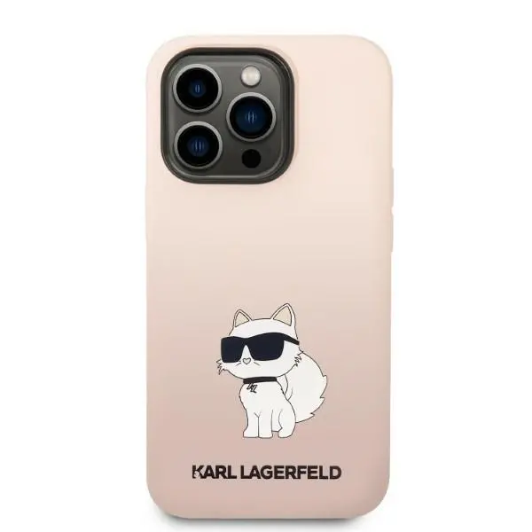 Etui Karl Lagerfeld Silicone Choupette KLHCP14LSNCHBCP do iPhone 14 Pro