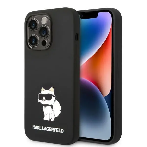 Etui Karl Lagerfeld Silicone Choupette KLHCP14XSNCHBCK do iPhone 14 Pro Max