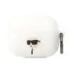 Etui na słuchawki Karl Lagerfeld Silicone Karl Head 3D KLAPRUNIKH do AirPods Pro Biały