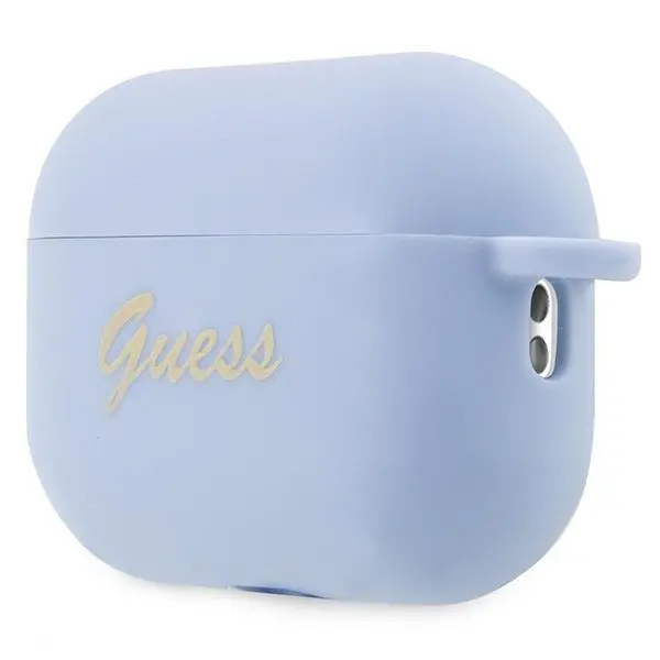 Etui na słuchawki Guess Silicone Charm Heart Collection GUAP2LSCHSB do AirPods Pro 2 Niebieski