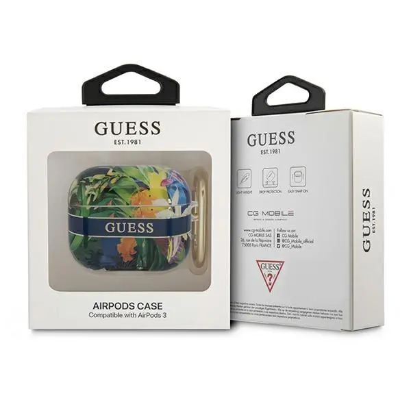 Etui na słuchawki Guess Flower Strap Collection do AirPods 3 Wielokolorowy