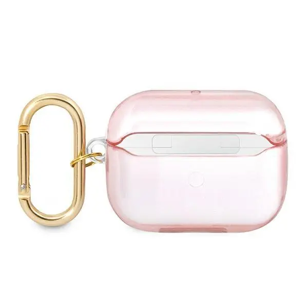 Etui na słuchawki Guess Strap Collection do AirPods Pro Różowy