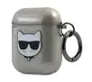Etui na słuchawki Karl Lagerfeld Glitter Choupette KLA2UCHGK do AirPods Szary