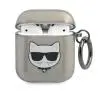 Etui na słuchawki Karl Lagerfeld Glitter Choupette KLA2UCHGK do AirPods Szary