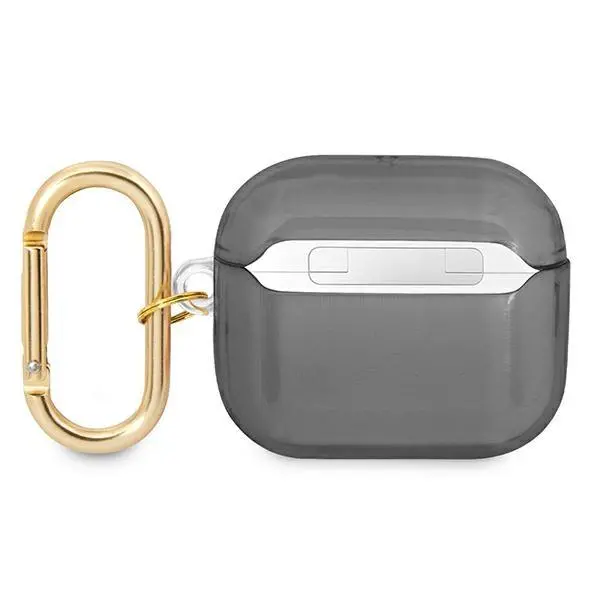 Etui na słuchawki Guess Strap Collection do AirPods 3 Czarny