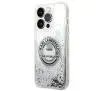 Etui Karl Lagerfeld Liquid Glitter RSG KLHCP14XLCRSGRS do iPhone 14 Pro Max Srebrny