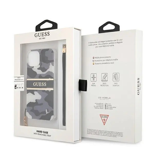 Etui Guess Camo Strap Collection GUHCP13SKCABBK do iPhone 13 mini