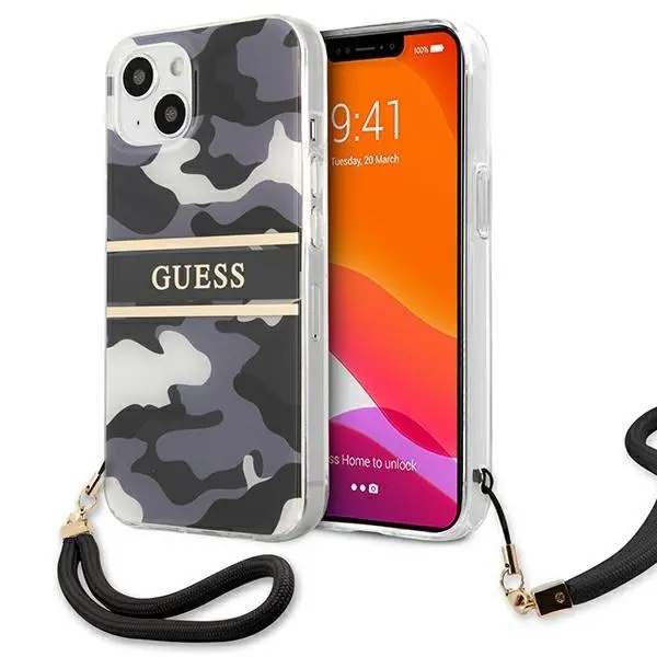 Etui Guess Camo Strap Collection GUHCP13SKCABBK do iPhone 13 mini