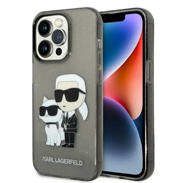 Etui Karl Lagerfeld Glitter Karl&Choupette KLHCP14XHNKCTGK do iPhone 14 Pro Max