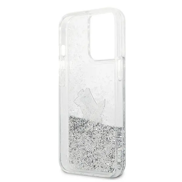 Etui Karl Lagerfeld Liquid Glitter Choupette Fun KLHCP13XGCFS do iPhone 13 Pro Max