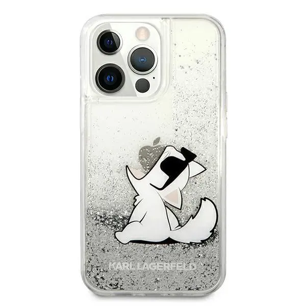 Etui Karl Lagerfeld Liquid Glitter Choupette Fun KLHCP13XGCFS do iPhone 13 Pro Max