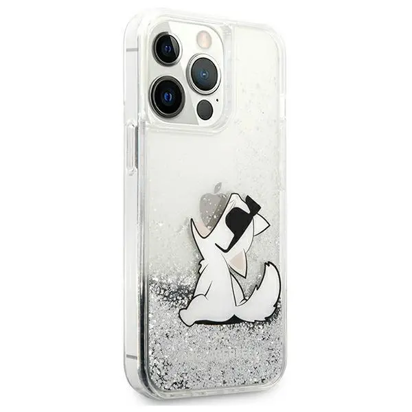 Etui Karl Lagerfeld Liquid Glitter Choupette Fun KLHCP13XGCFS do iPhone 13 Pro Max