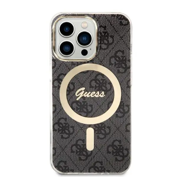 Zestaw Guess GUBPP13XH4EACSK ładowarka indukcyjna + etui 4G Print MagSafe do iPhone 13 Pro Max