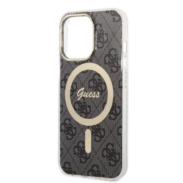 Zestaw Guess GUBPP13XH4EACSK ładowarka indukcyjna + etui 4G Print MagSafe do iPhone 13 Pro Max
