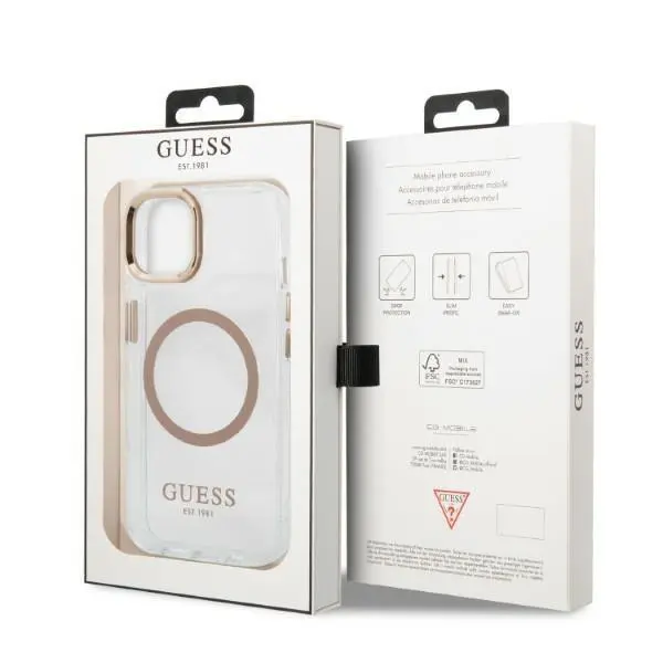 Etui Guess Metal Outline Magsafe GUHMP13MHTRMD do iPhone 13