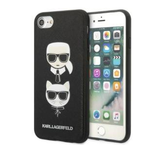 Etui Karl Lagerfeld Saffiano Karl&Choupette Head KLHCI8SAKICKCBK do iPhone 7/8/SE 2020/SE 2022