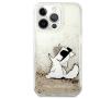 Etui Karl Lagerfeld Liquid Glitter Choupette Fun KLHCP13XGCFD do iPhone 13 Pro Max