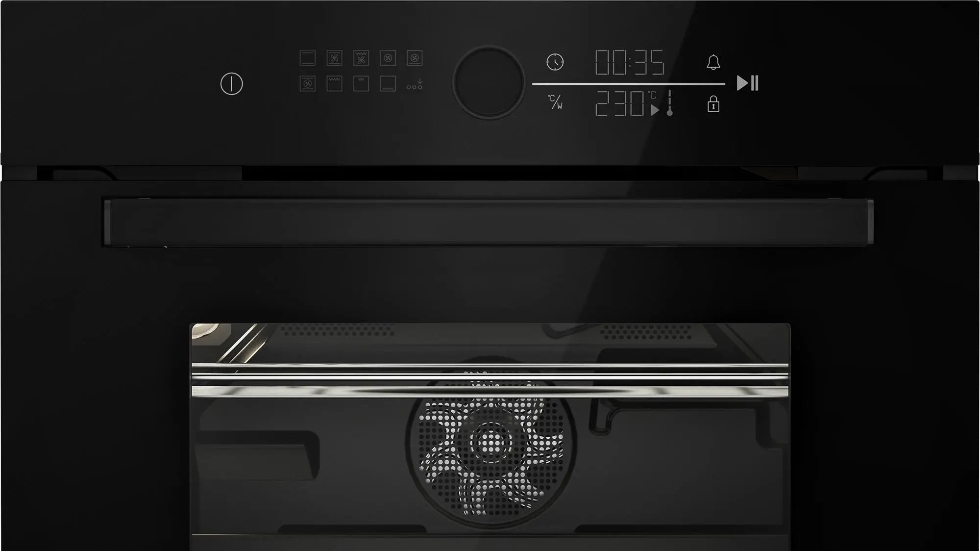 Beko BBCW17400B bPro500 Termoobieg Czarny, Piekarnik elektryczny