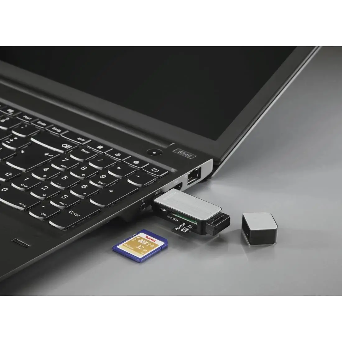 Czytnik kart Hama SD/microSD USB 3.0 Czarny