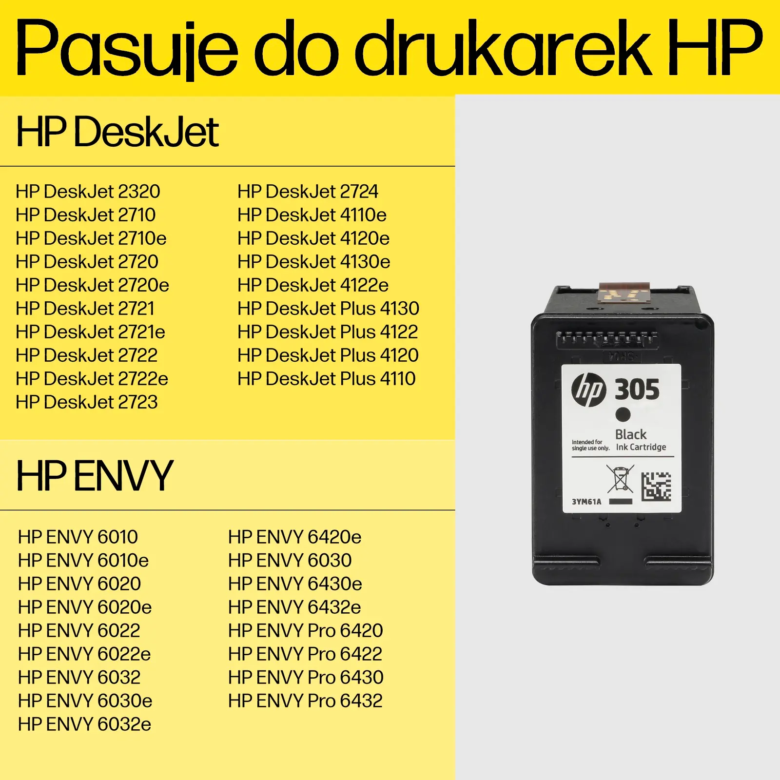 Tusz HP 6ZD17AE nr 305 Czarny + Kolor 4 ml