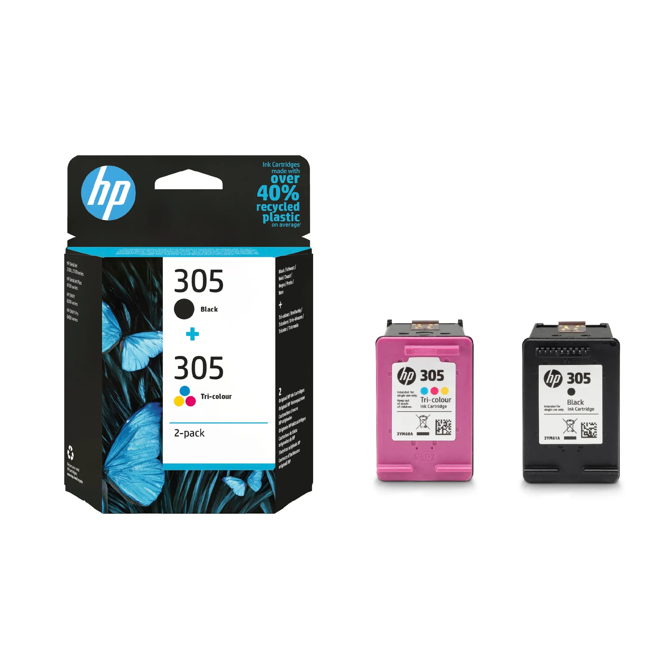 Tusz HP 6ZD17AE nr 305 Czarny + Kolor 4 ml