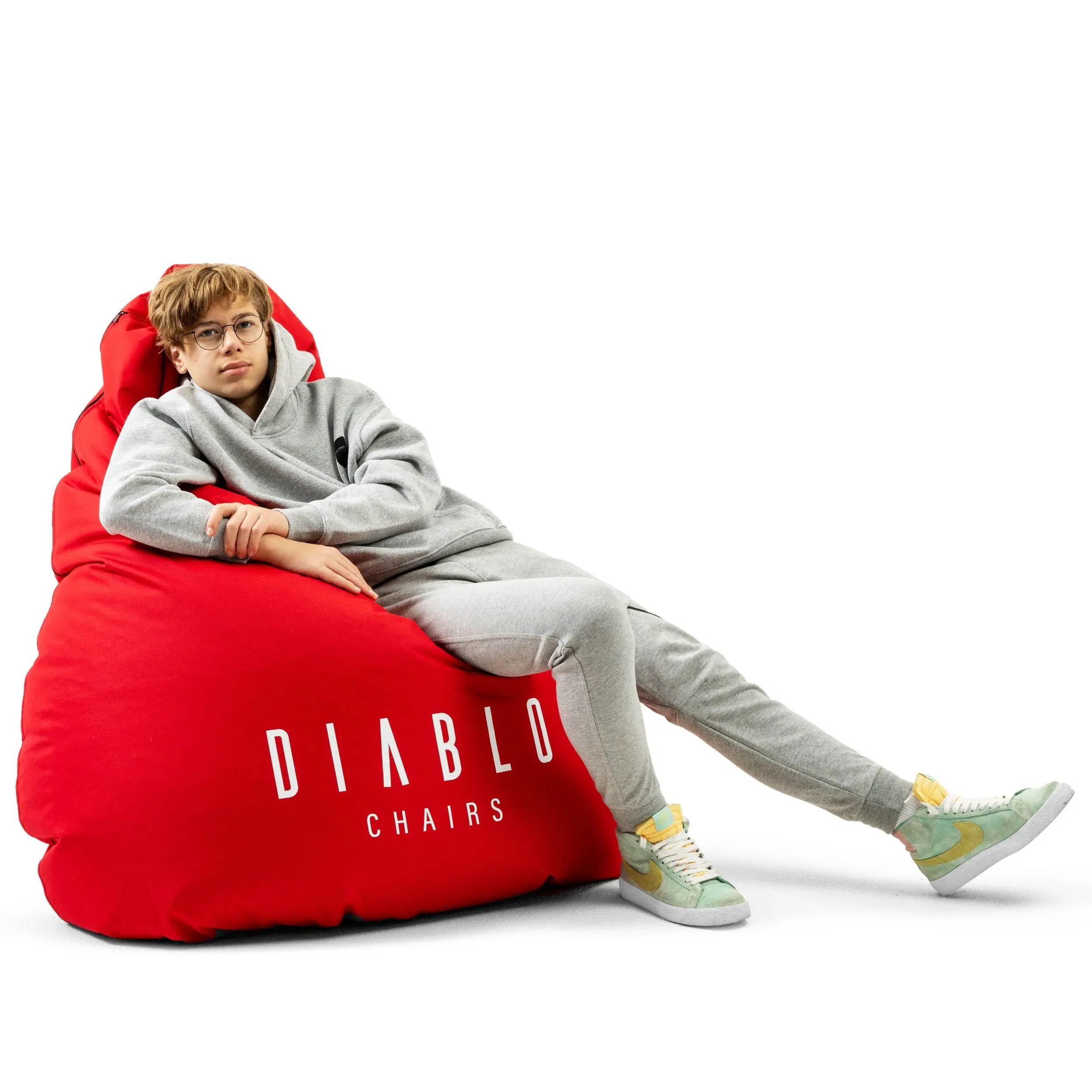 Pufa gamingowa Diablo Chairs Worek Sako Czerwony