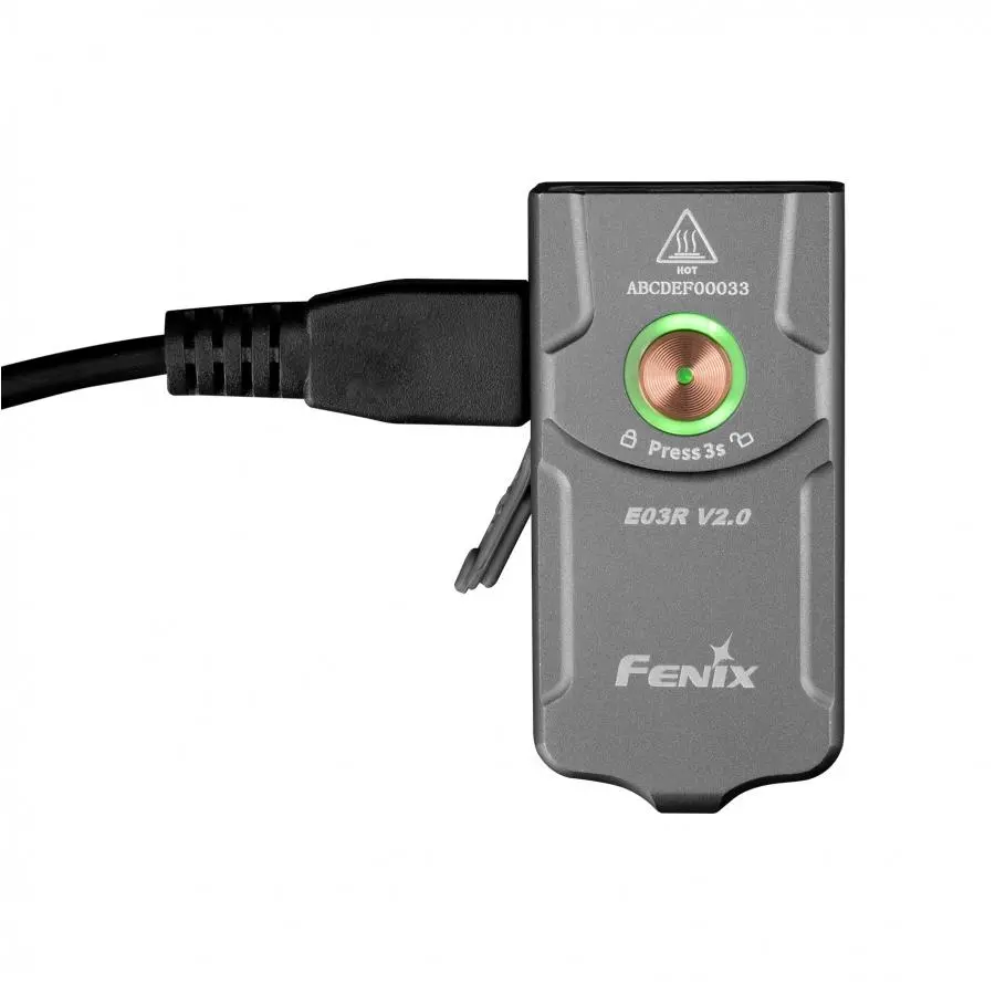 Latarka Fenix E03R V2.0 Szary