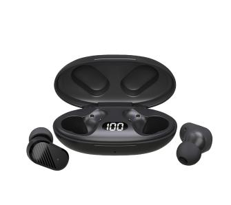Słuchawki bezprzewodowe Savio TWS-10 Dokanałowe Bluetooth 5.3 Czarny