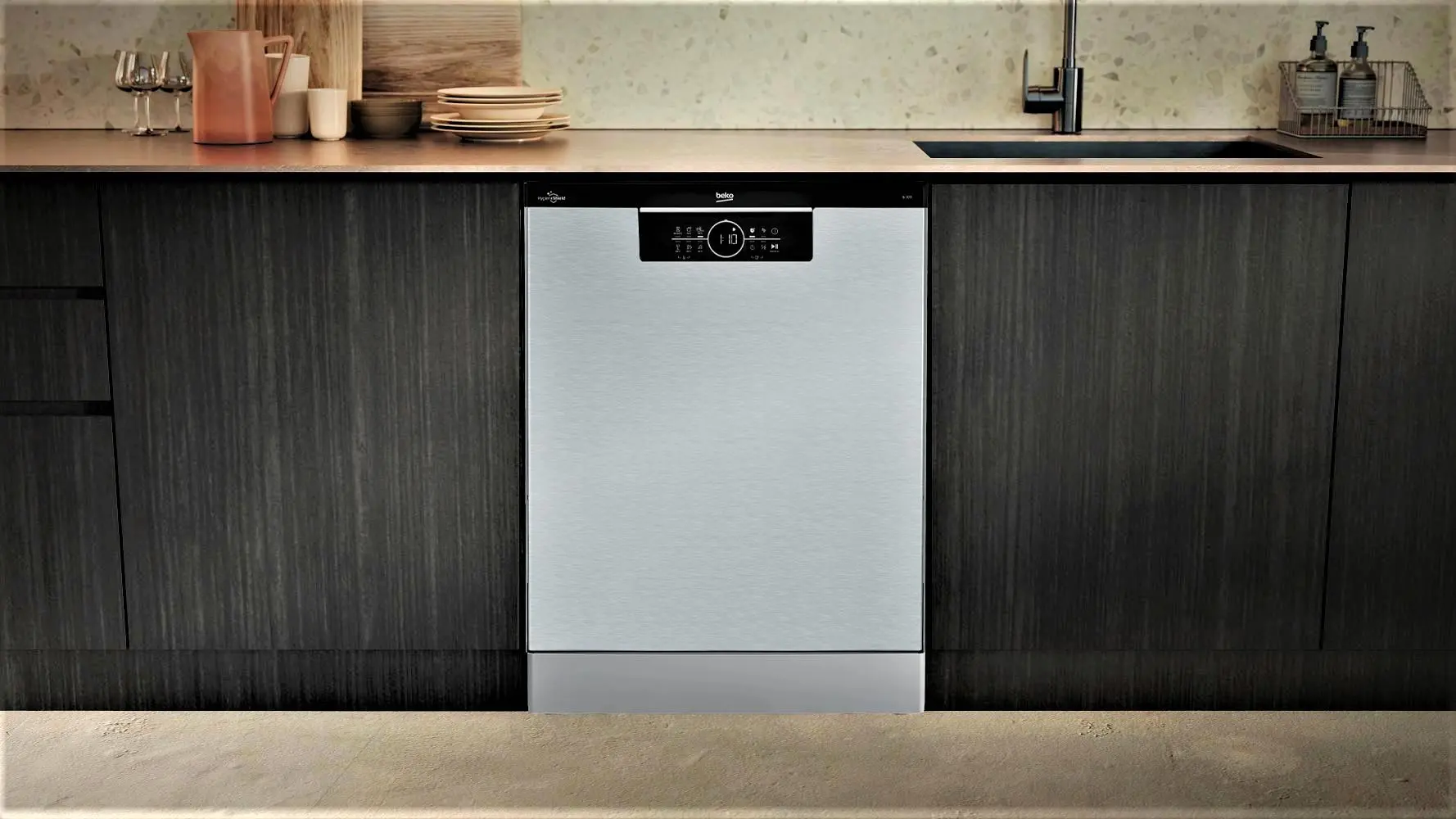 Zmywarka Beko b300 BDFN26531X 59,8cm Automatyczne otwieranie drzwi Szuflada na sztućce