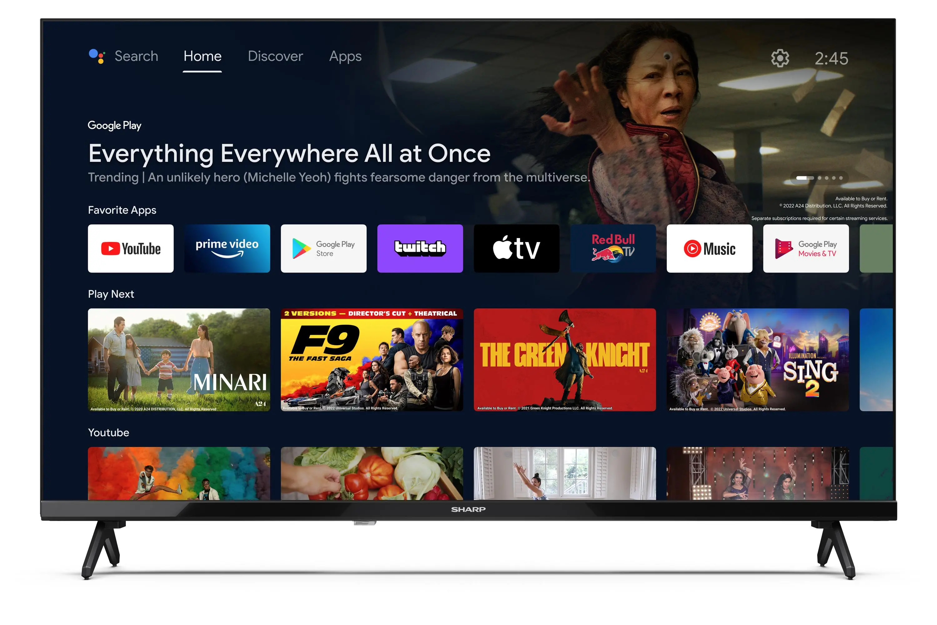 Telewizor Sharp 32FH7EA 32" LED HD Ready Android TV DVB-T2
