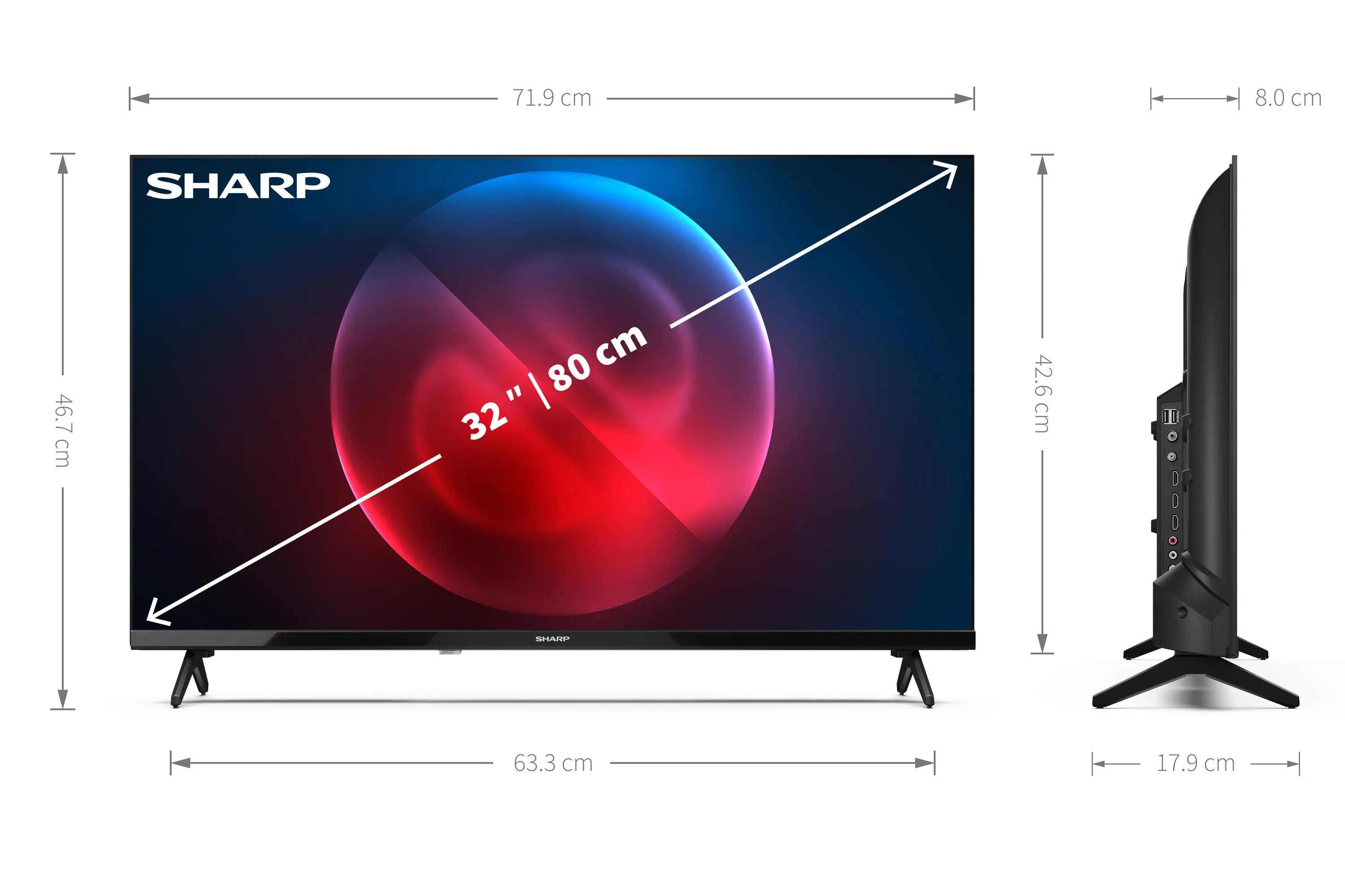 Telewizor Sharp 32FH7EA 32" LED HD Ready Android TV DVB-T2