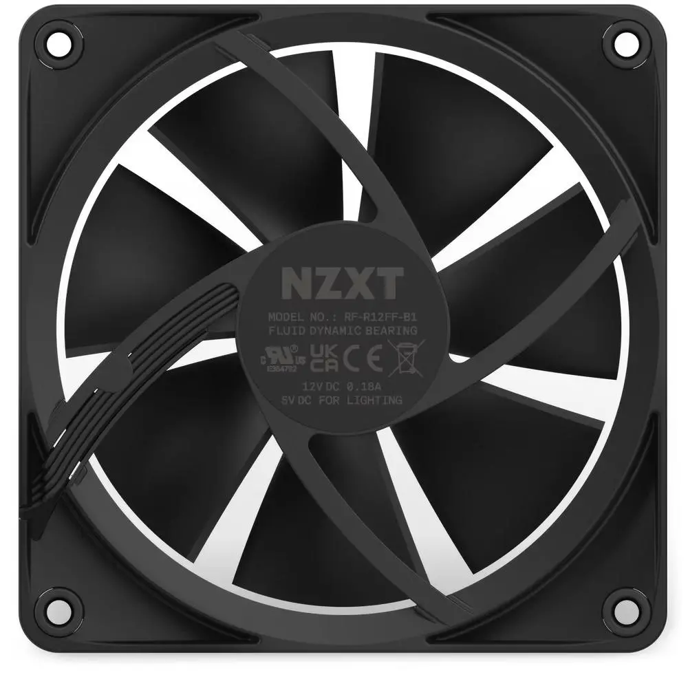 Wentylator NZXT F120 RGB 120mm Czarny