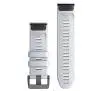 Pasek Garmin QuickFit 26 silikon Mleczny kwarc