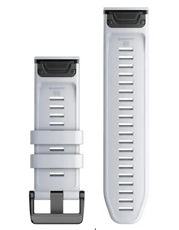 Pasek Garmin QuickFit 26 silikon Mleczny kwarc